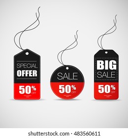 price tag special offer vector 