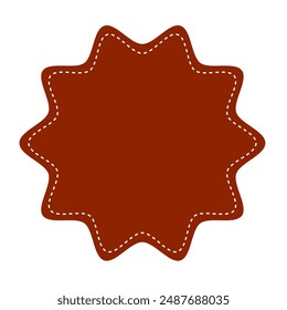 Price tag. Starburst red yellow. Sticker Product Sale Promotion.