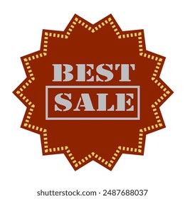 Price tag. Starburst red yellow. Sticker Product Sale Promotion.