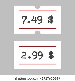 Etiqueta engomada del Precio Vector EPS