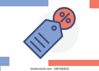 Price Tag symbol illustration. Marketing, Commerce icon, and Other Business Icons Elements. E-commerce icon vector. Online shopping symbol. for mobile concept and web design.
