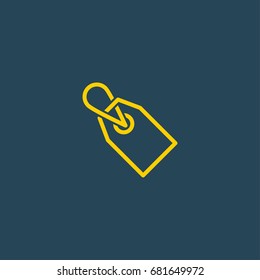 price tag thin line icon