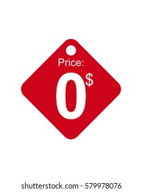 Price tag vector 0