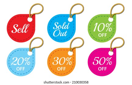 Price tag vector