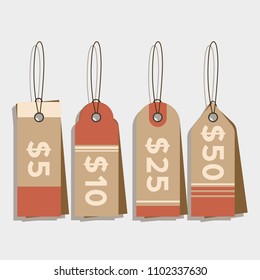 Price tag vector design