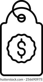 Price Tag vector icon. Can be used for printing, mobile and web applications.