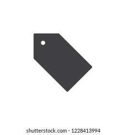 Price tag vector icon. filled flat sign for mobile concept and web design. Bookmark label simple solid icon. Symbol, logo illustration. Pixel perfect vector graphics