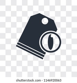 Price tag vector icon isolated on transparent background, Price tag logo concept