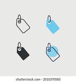 price tag vector icon label