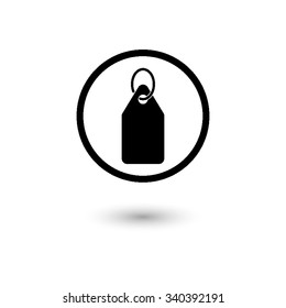 Price tag - vector icon with shadow