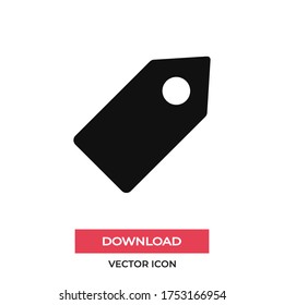 Preis Tag Vektorsymbol, einfaches Zeichen für Website und mobile App.