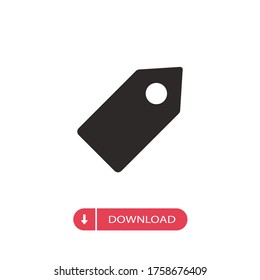 Price tag vector icon, simple sign for web site and mobile app.