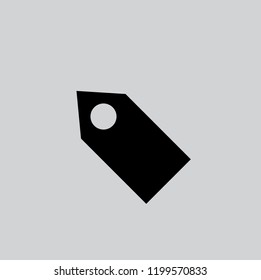 Price tag vector line icon.