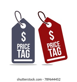 Price Tag Vector Template Design