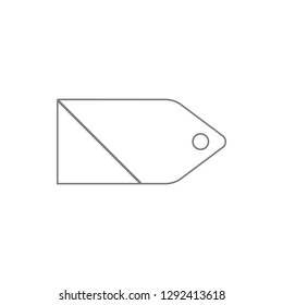 price tag web icon. Element of cyber security for mobile concept and web apps icon. Thin line icon for website design and development, app development