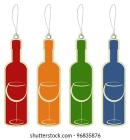 Price tag wine bottle
