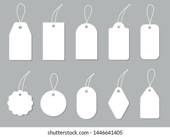 Price tags collection. Paper labels set. Vector