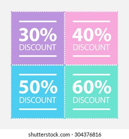 Price tags design, vector illustration.