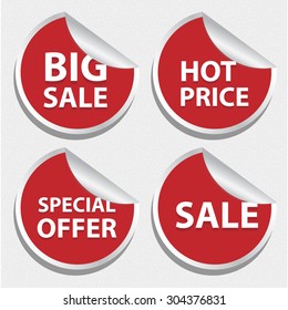 Price tags design, vector illustration.