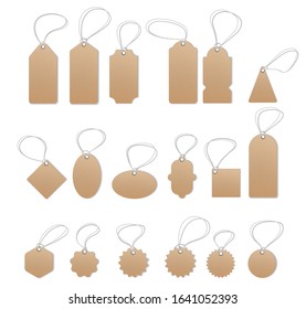 Price tags, empty labels, sale tags and labels