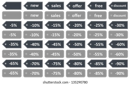 Price Tags Icon Set