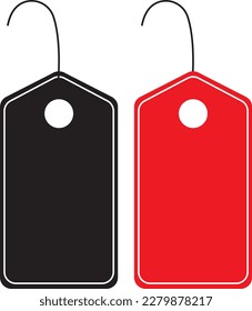 Price tags icons. Shopping prices tag vectors.