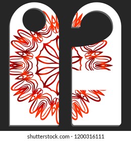 Price Tags with Mandala Decoration. Vector Illustration.