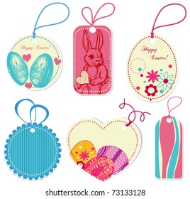 Price tags on Easter theme