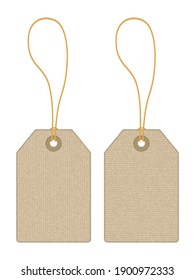 Price tags on a white background. Vector illustration.