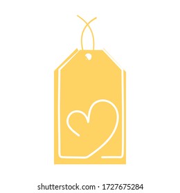 Price tags or sale shopping labels with rope. Price tag vector icon in modern design style for web site, mobile app and advertising. Template shopping labels with flat design vector illustration.