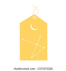Price tags or sale shopping labels with rope. Price tag vector icon in modern design style for web site, mobile app and advertising. Template shopping labels with flat design vector illustration.
