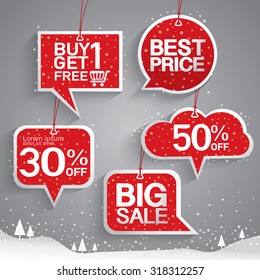 Price tags speech bubbles design with best discount offers, special price, Template background, Vector EPS10.Vector EPS10.
