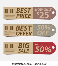 Price Tags vector