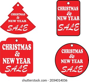 Price tags vector collection. Ribbon sale banners isolated. New collection offers.