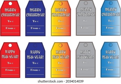 Price tags vector collection. Ribbon sale banners isolated. New collection offers.