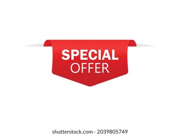 Price tags vector collection. Ribbon sale banners isolated. New collection offers.