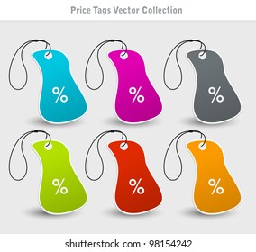 Price tags vector design set