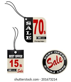 Price tags. Vector eps 10