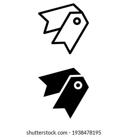 Price vector icon set. tag illustration sign collection. Sales symbol or logo.
