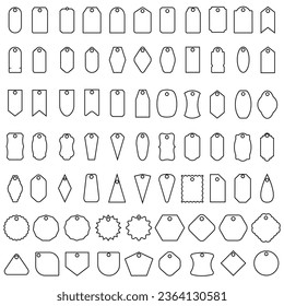 Price vector icon set. tag illustration sign collection. Sales symbol or logo.