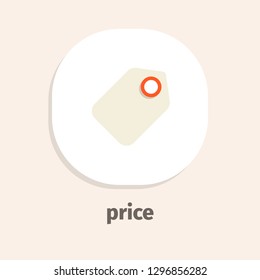 Price vector icon for web and mobile applications