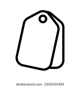 Pricetag Symbol. Unterschrift für mobiles Konzept und Webdesign. Vektorgrafik