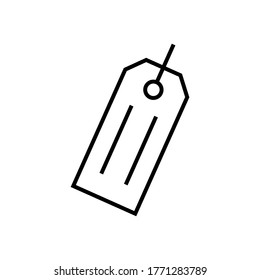price,tag icon vector outline style