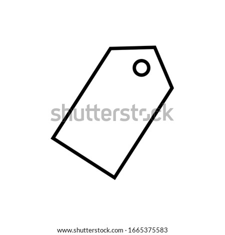 price,tag icon vector outline style