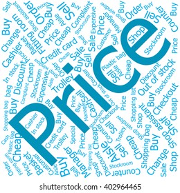 price,Word cloud art background