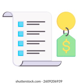 Pricing icon in Flat style.