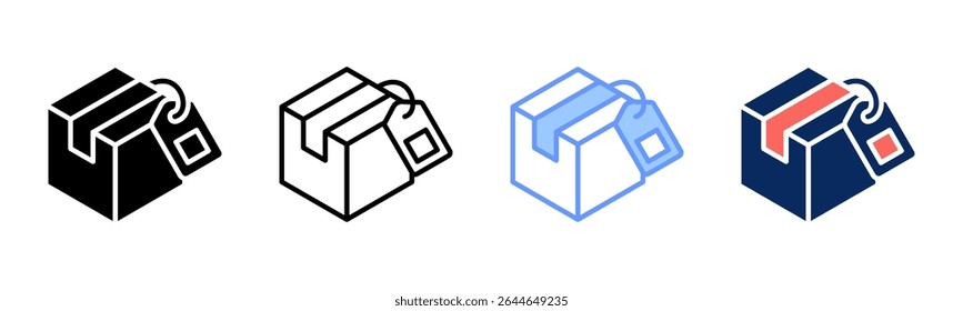 Pricing icon sheet multiple style collection