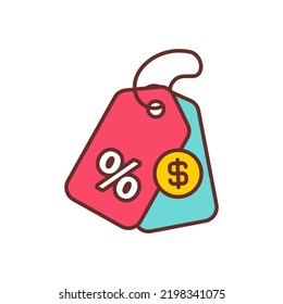 Pricing icon in vector. Logotype