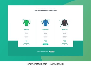 Preisplan-Banner mit Infografik-Vorlagenbenutzerschnittstelle