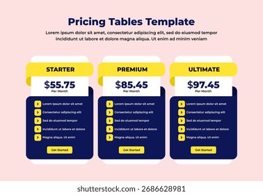 Pricing plant tariff subscription template